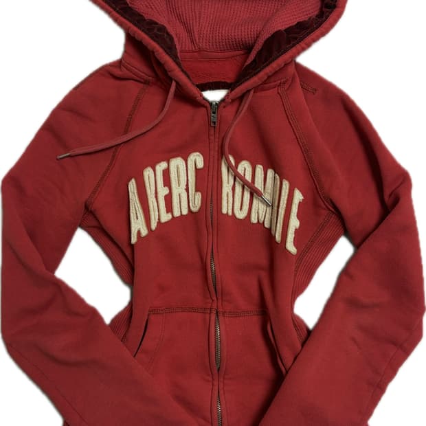 아베크롬비 투웨이 후드집업 레드 S