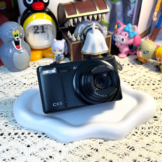 [🎞️필름 감성] 리코 RICOH CX5 블랙 레트로 디지털 카메라
