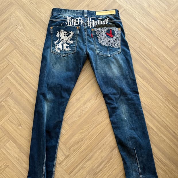 GREEN BANANA 자수 바지