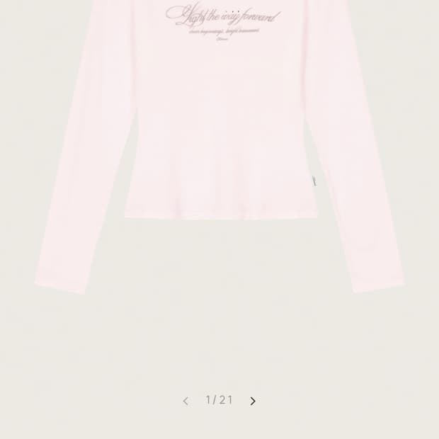 [새상품] 클리시어 클린 클럽 탑 핑크