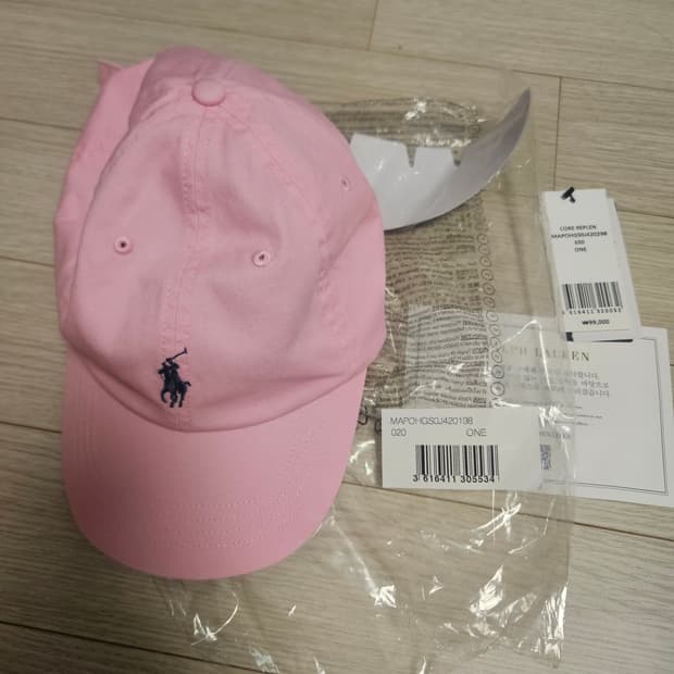 폴로 랄프로렌 연핑크 볼캡