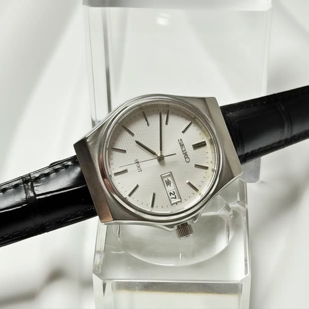 90s00s 빈티지 세이코 스피릿 텍스처 데이데이트 워치