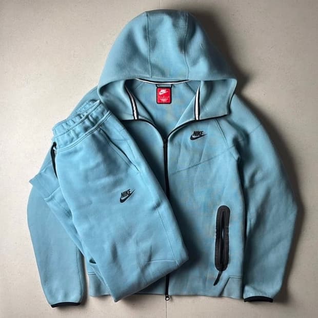 나이키 테크팩 민트 셋업