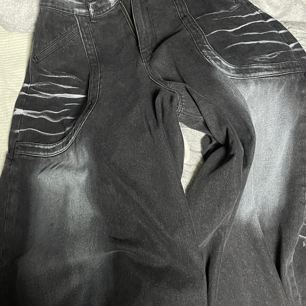 뉴치프시크 dp 와이드 데님 배기팬츠