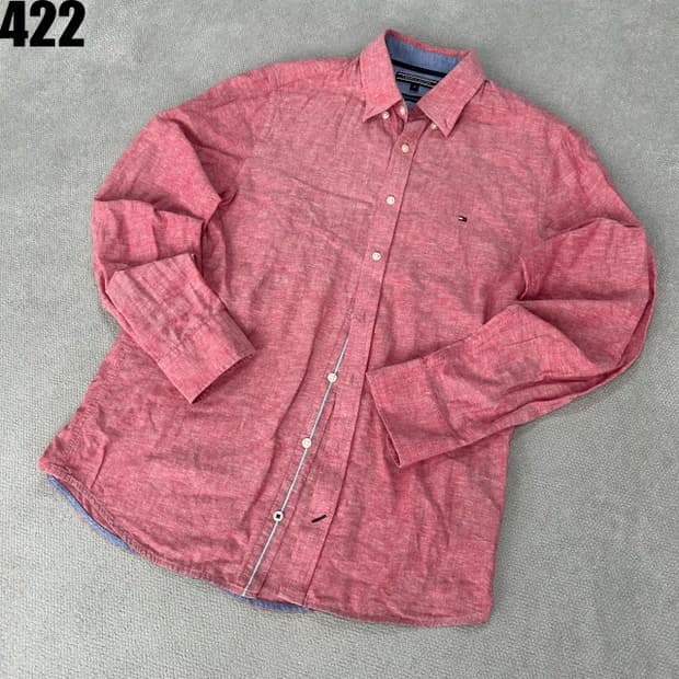 타미힐피거 핑크 셔츠 M