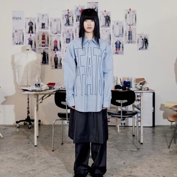 FFATS PLEATS 레이어드 스커트팬츠- 차콜