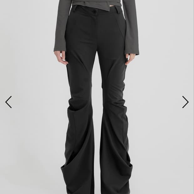 Flare up Asymmetrical Drape Pants 
