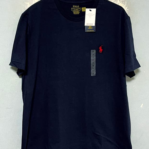 POLO 폴로 남자 반팔티 레드포니 새상품 블루 캐주얼 M 95-100