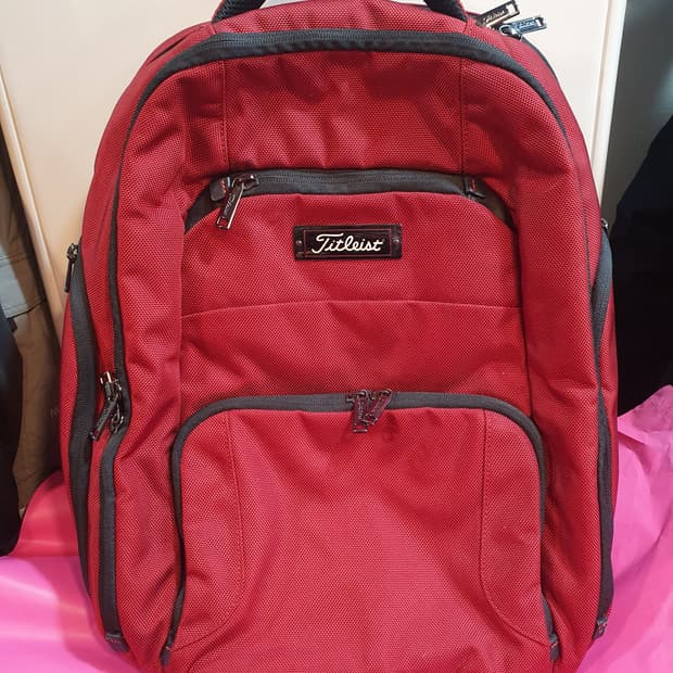 타이틀리스트 백팩 빨간색