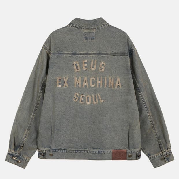 데우스엑스마키나 컬리지 어드레스 트러커 자켓 다크 인디고