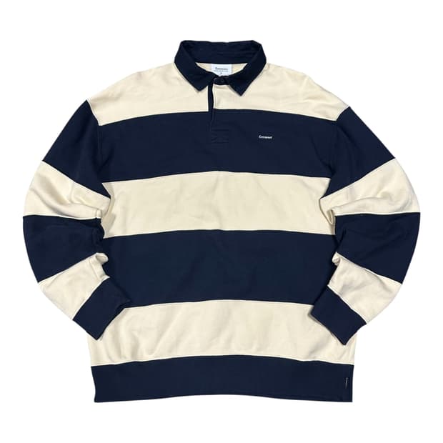 ✨ (바배) 커버낫 스트라이프 럭비 카라 롱슬리브