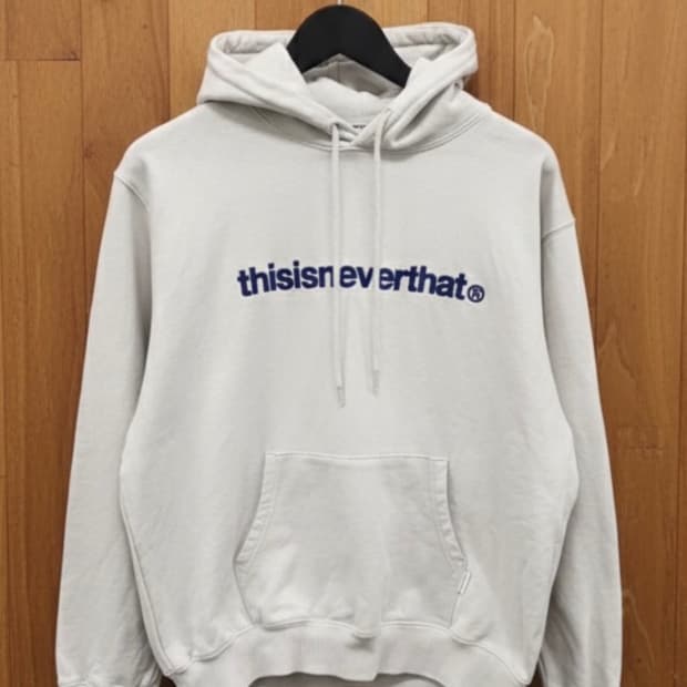 디스이즈네버댓 [민트급.정품] 후드티 자수 로고 스웻셔츠 M(103)