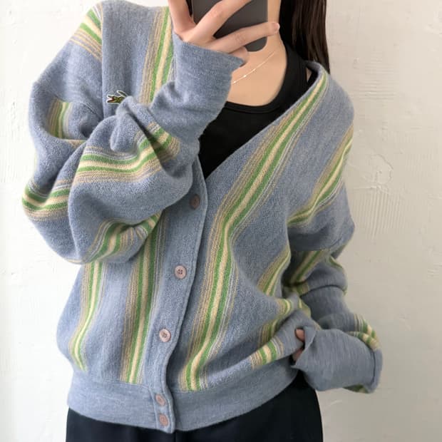 Lacoste 라코스테 브이넥 울 가디건