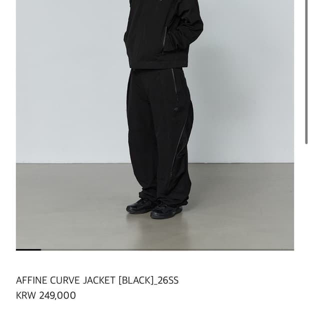 [1] 26ss 산산기어 어파인 커브 자켓 판매