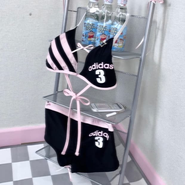 아디다스 딸기우유 비키니 빈티지 라떼갸루 히메오네 리즈리사