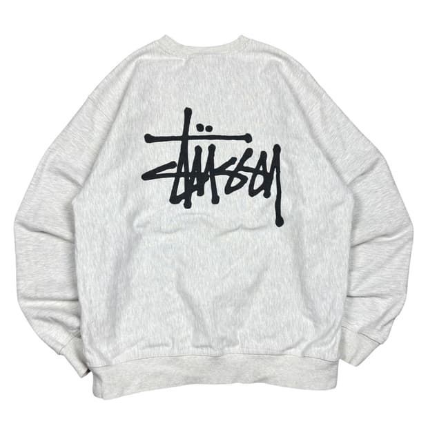 스투시 멜란지컬러 맨투맨