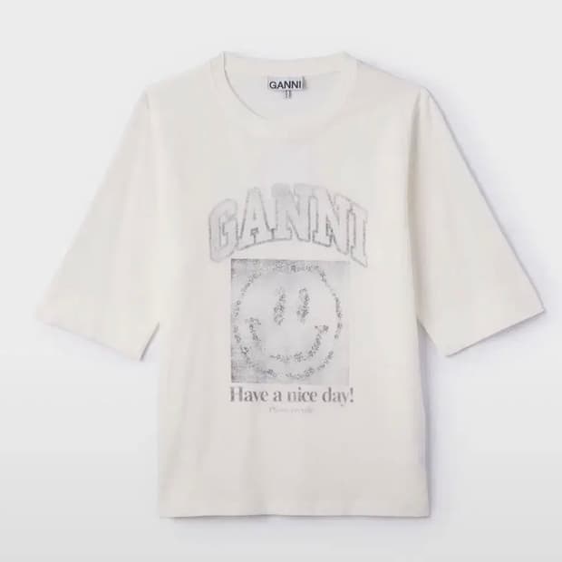 Ganni 가니 반팔 티셔츠