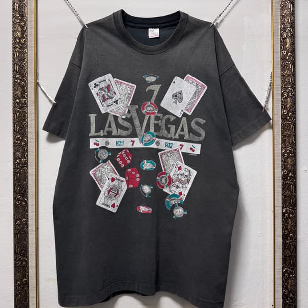 빈티지 90s 라스베가스 카지노 티셔츠
