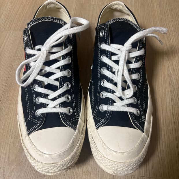 플레이 꼼데가르송 X 컨버스 척70 로우