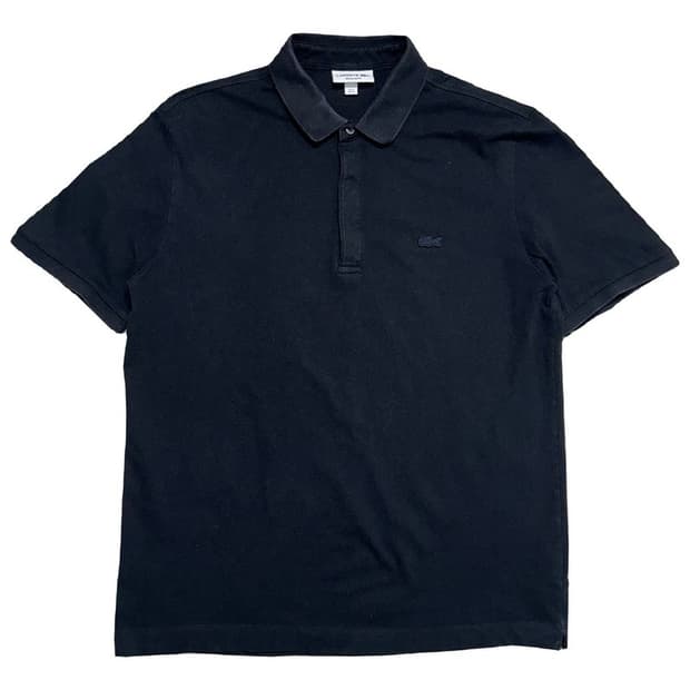 LACOSTE 레귤러핏 pk 반팔티 블랙 XL