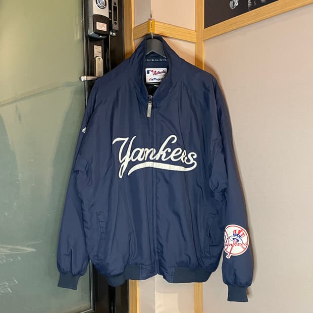 마제스틱 뉴욕 양키스 스타디움 덕아웃 자켓 2XL