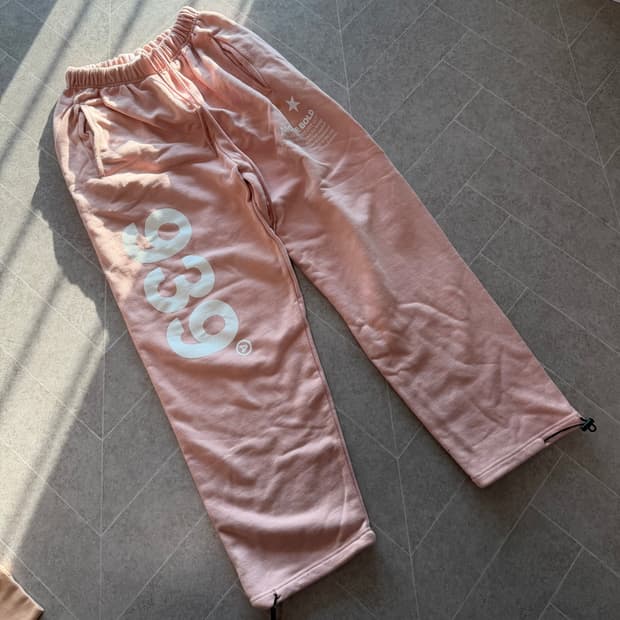 아카이브볼드 939 로고 스웻 팬츠 핑크 M