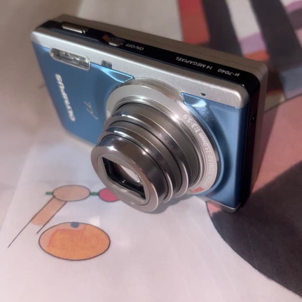 올림푸스 뮤 7040 블루컬러 디카 