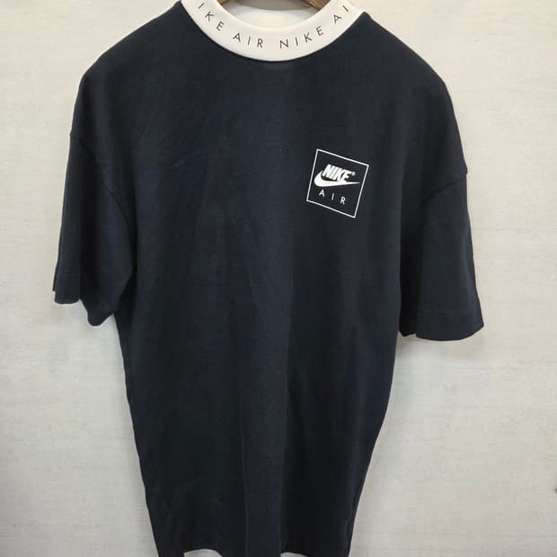 나이키 에어 넥 테이핑 레터링 반팔 원피스 드레스 s