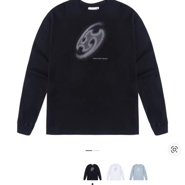 산산기어 롱슬리브 블랙 22fw 1사이즈