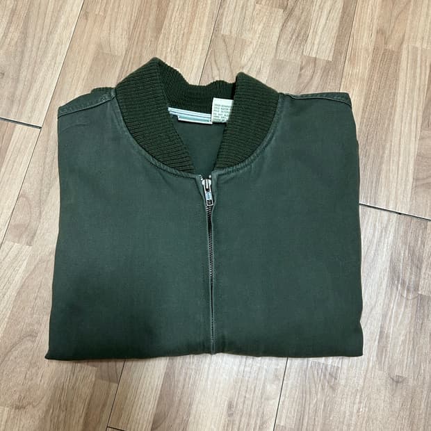 빈티지 엘엘빈 봄버 블루종 자켓 올리브