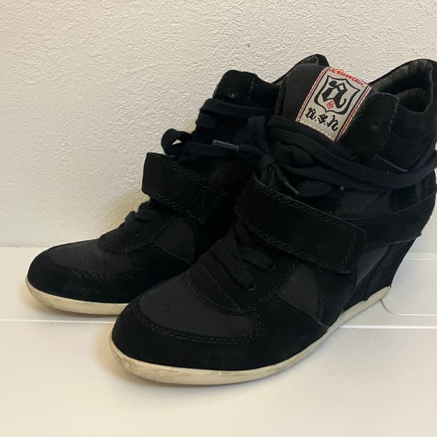 Ash 아쉬 블랙 웨지힐 운동화 y2k 오네갸루