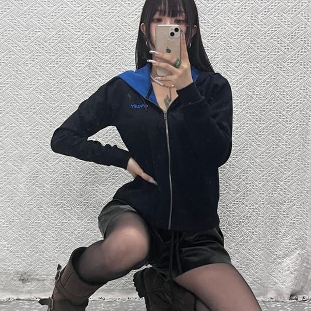 오클리 캐주얼 빈티지 스포티 러닝 슬림핏 후드집업 S C12791