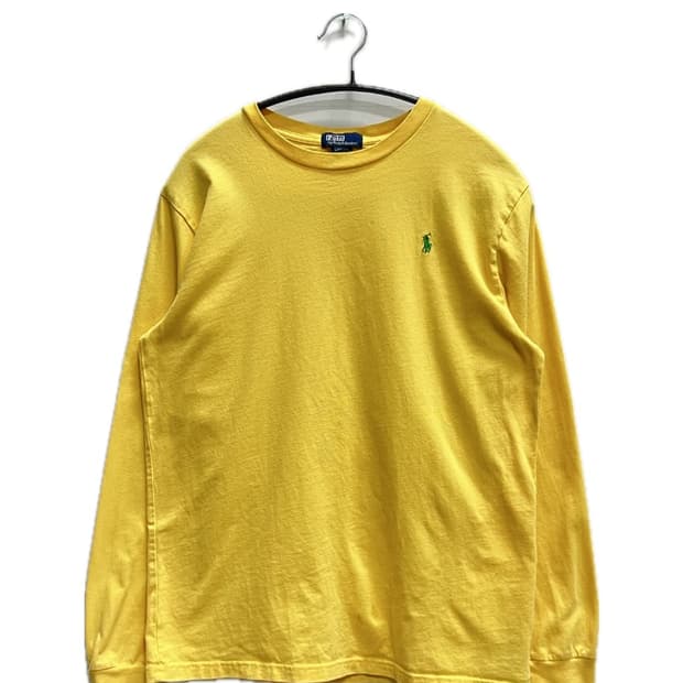 (L) 폴로 랄프로렌 키즈/우먼스 긴팔 티 옐로우