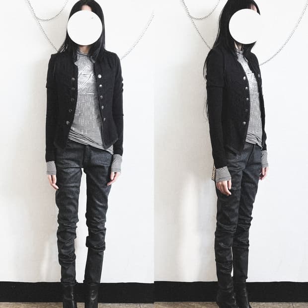 vov 나폴레옹 버튼 니트 가디건 자켓