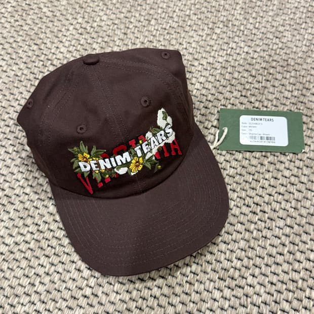 denim tears virginia cap brown 신품급