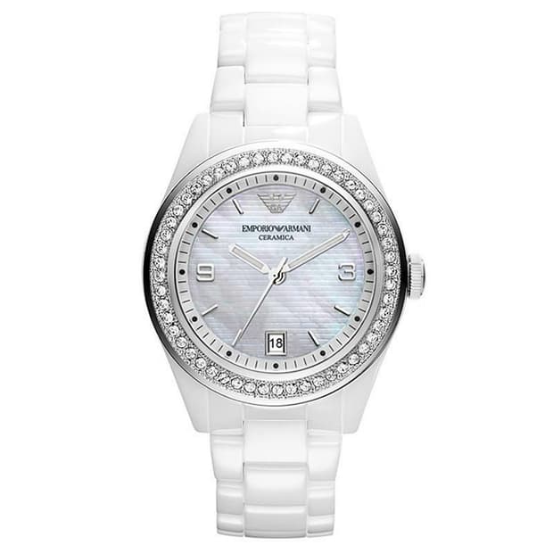 [정가98만원] 엠포리오 아르마니 뉴욕 5th Ave 컬렉션 세라믹 워치