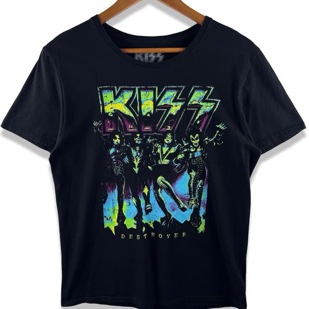 KISS 오피셜 그래픽 밴드 티셔츠3754