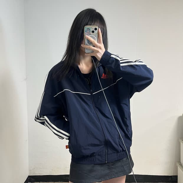 Adidas Navy Windbreaker