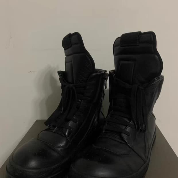 릭오웬스 지오바스켓 43 블랙