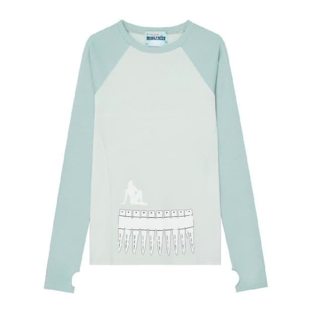 몽진존 MJZ MAGAZINE LONG-SLEEVE TOP MINT