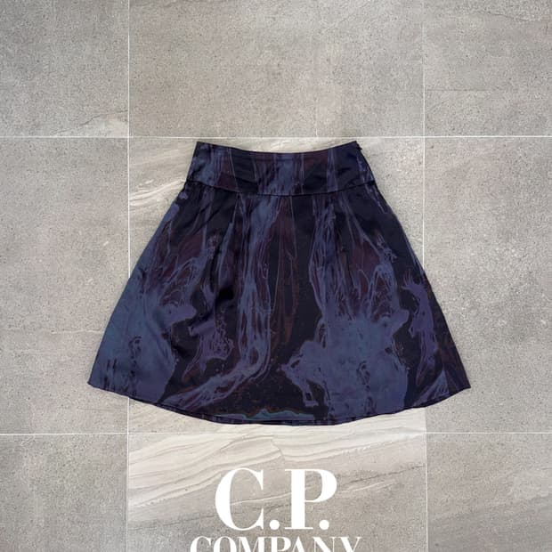 C.P. Company deep purple tie dye silk sk