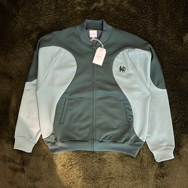 [XL] 사스콰치패브릭스 레트로 퓨처 믹스 트랙 자켓 그린 민트