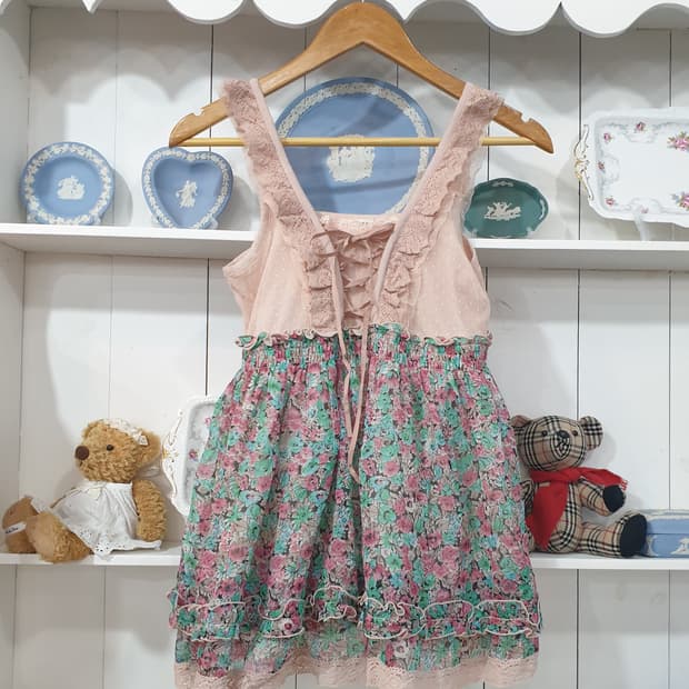 axes femme(엑시즈팜) 플라워 튜닉탑원피스