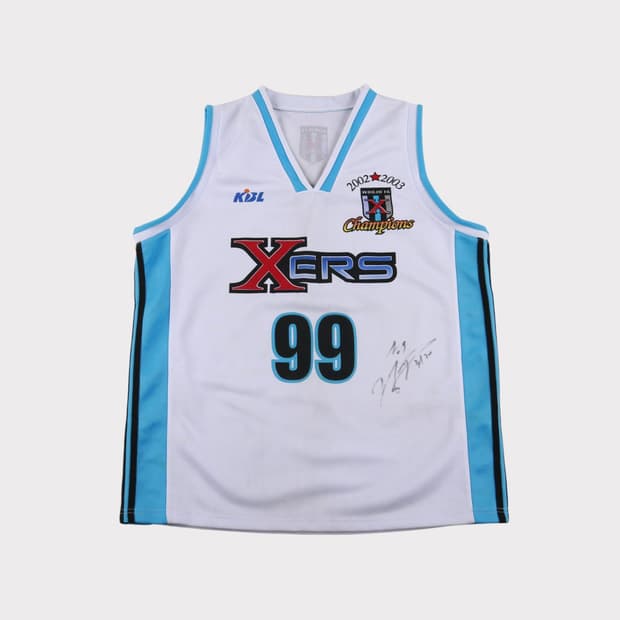 [L] KBL 원주 TG삼보 허재 친필싸인 유니폼