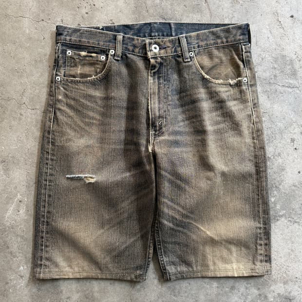 Levi’s 503 Distressed Denim Shorts