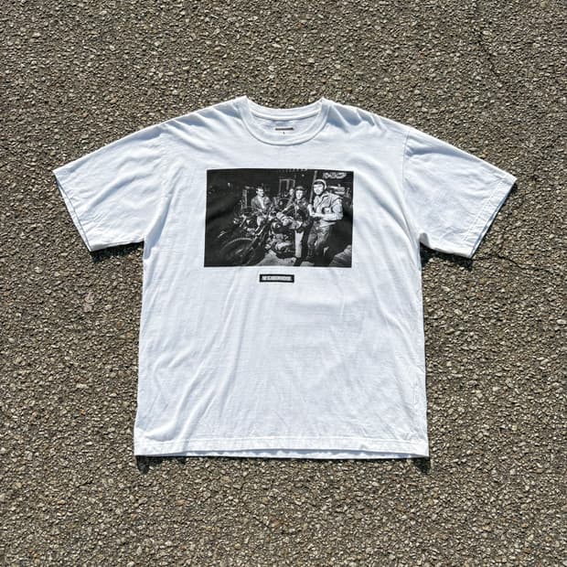 Neighborhood x Osamu Nagahama 화이트 반팔 티셔츠