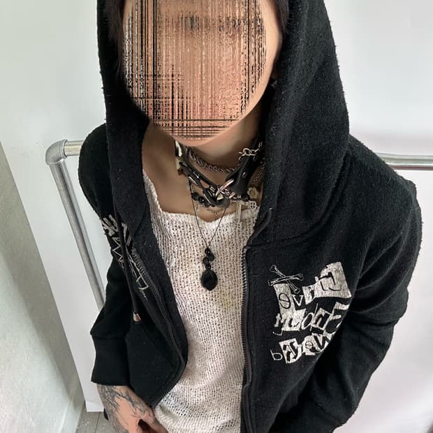 Ghost of harlem punk kint hooded