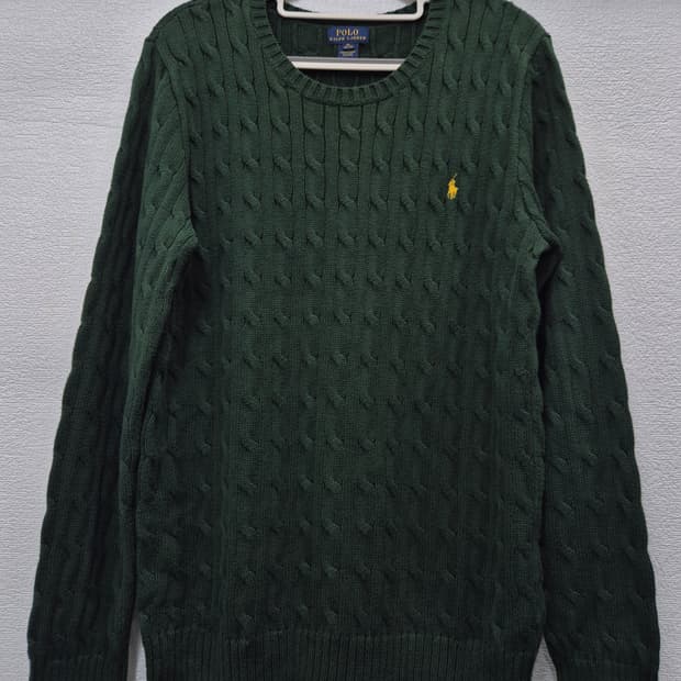 폴로 랄프로렌 케이블 니트 그린 / 95(정품)