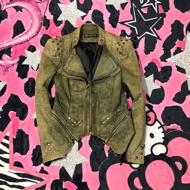 v-kei Grunge stud Rider jacket