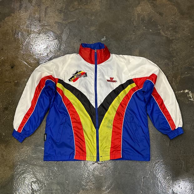 90s Belgian Athletics 팀 트레이닝 윈드브레이커 자켓 S